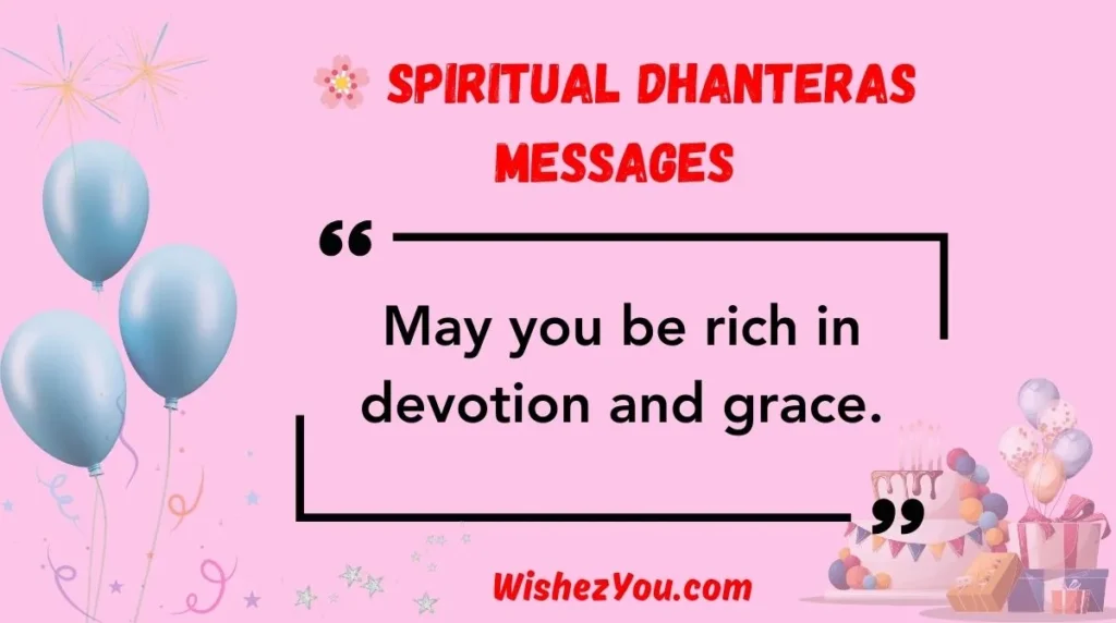  Spiritual Dhanteras Messages