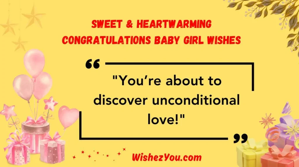 Sweet & Heartwarming Congratulations Baby Girl Wishes