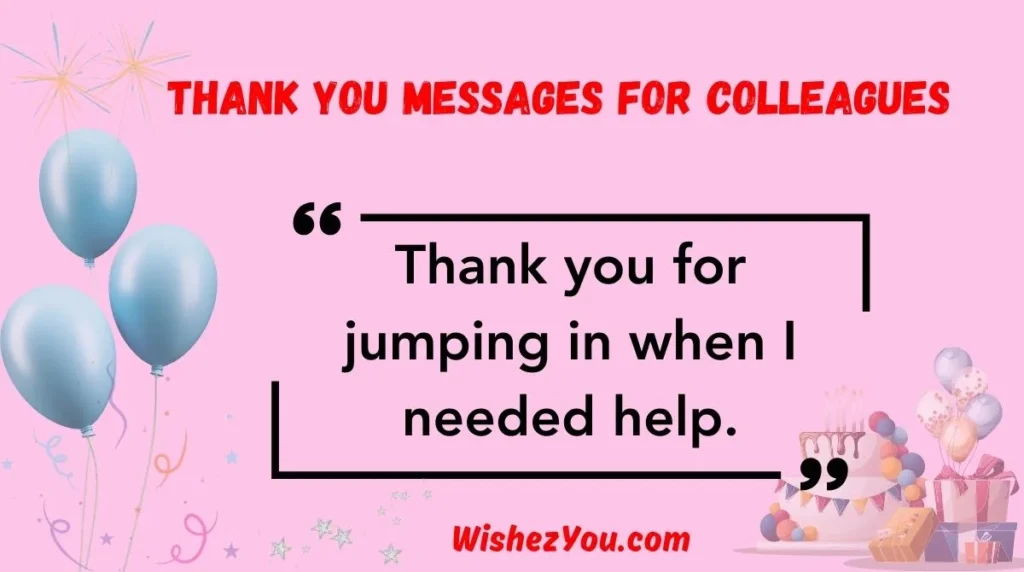  Thank You Messages for Colleagues