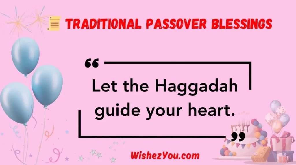  Traditional Passover Blessings