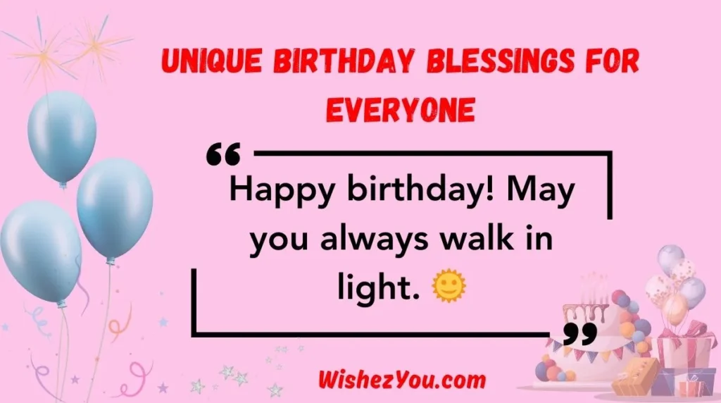 Unique Birthday Blessings for Everyone