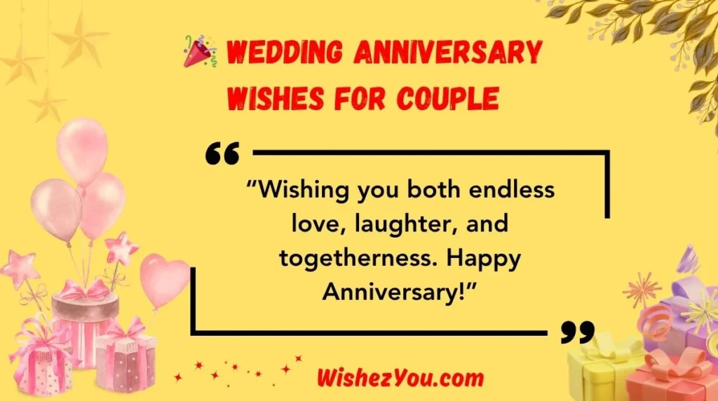 Wedding Anniversary Wishes for Couple