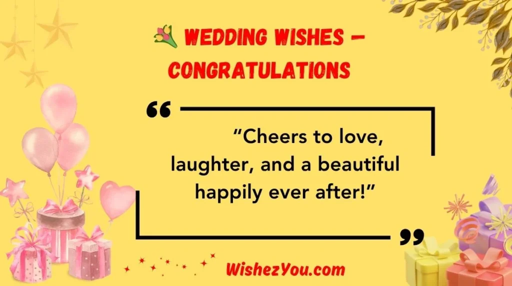 Wedding Wishes — Congratulations