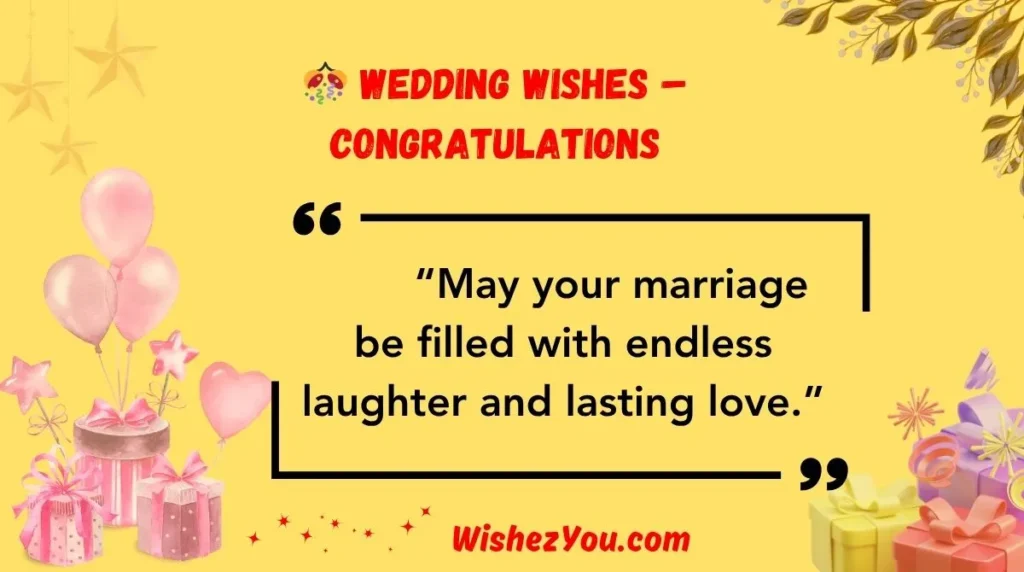 Wedding Wishes – Congratulations