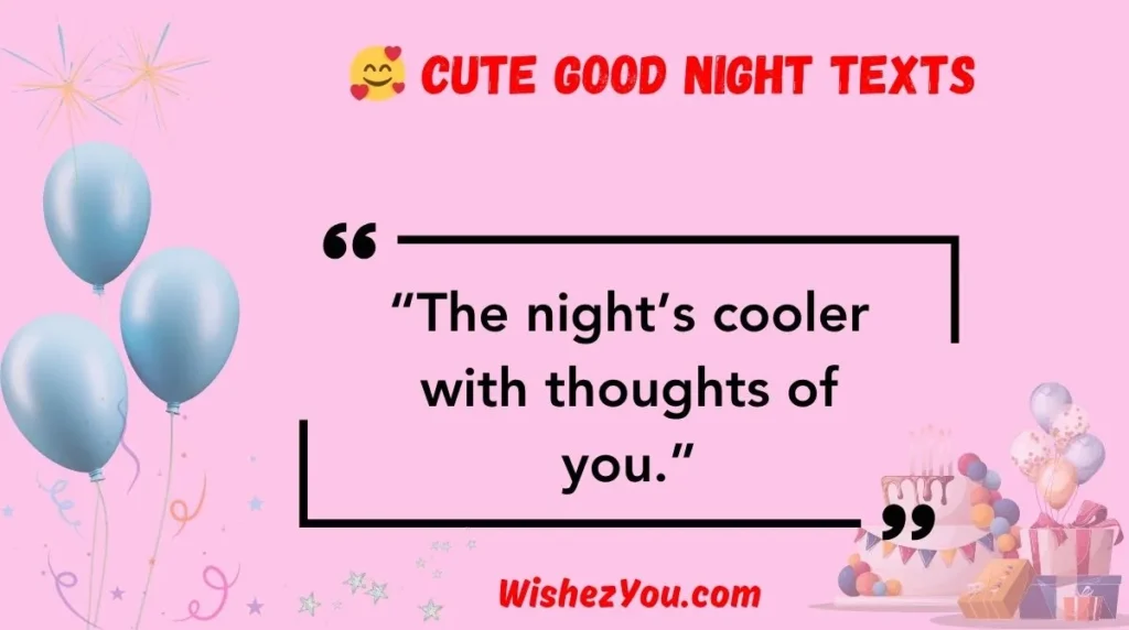  Cute Good Night Texts