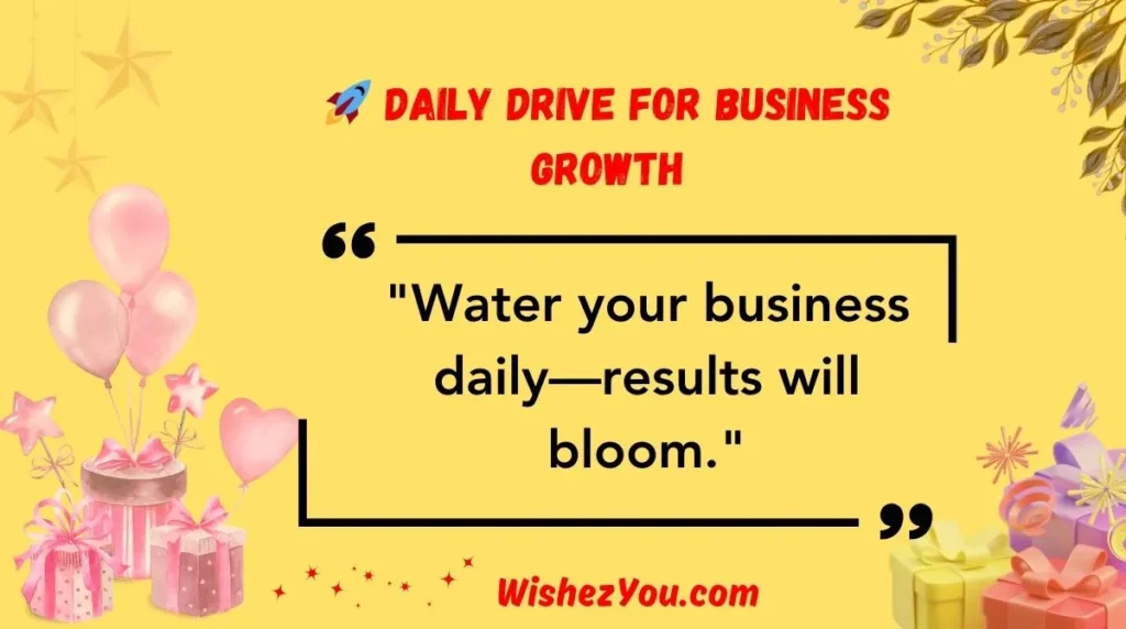  Daily Drive for Business Growth