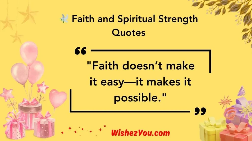 Faith and Spiritual Strength Quotes