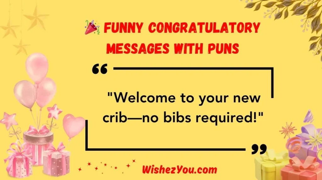  Funny Congratulatory Messages with Puns