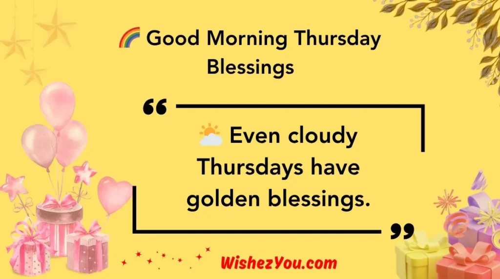  Good Morning Thursday Blessings