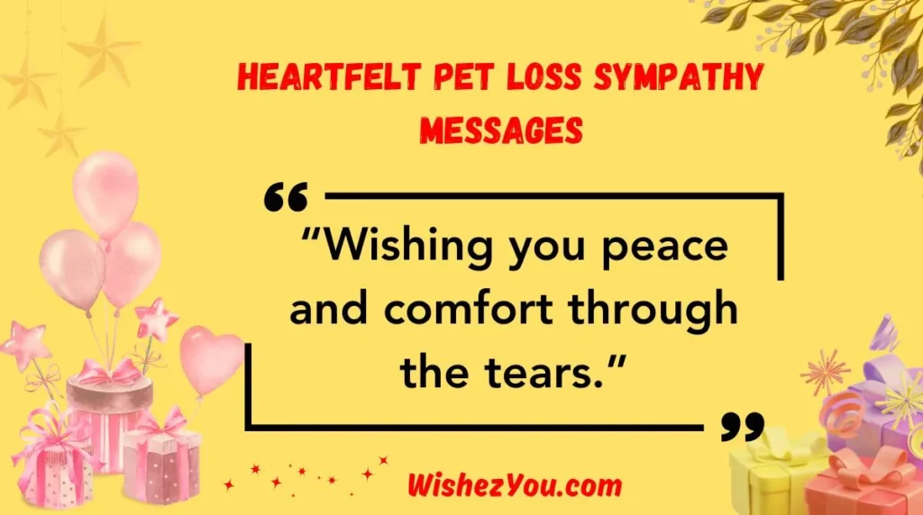 Heartfelt Pet Loss Sympathy Messages
