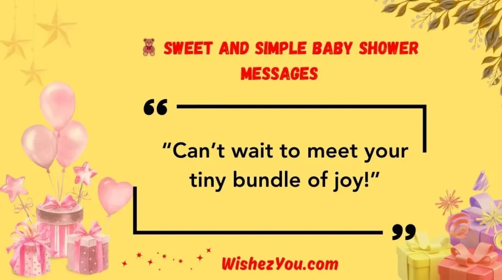  Sweet and Simple Baby Shower Messages